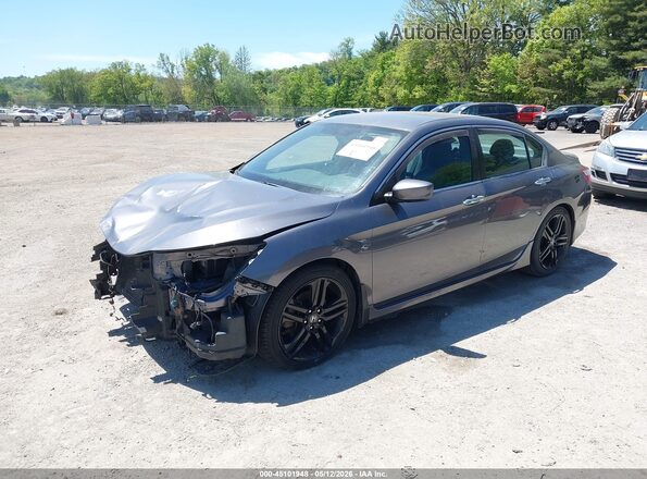 1HGCR2F17HA045149 2017 HONDA ACCORD Серый Передняя левая четверть
