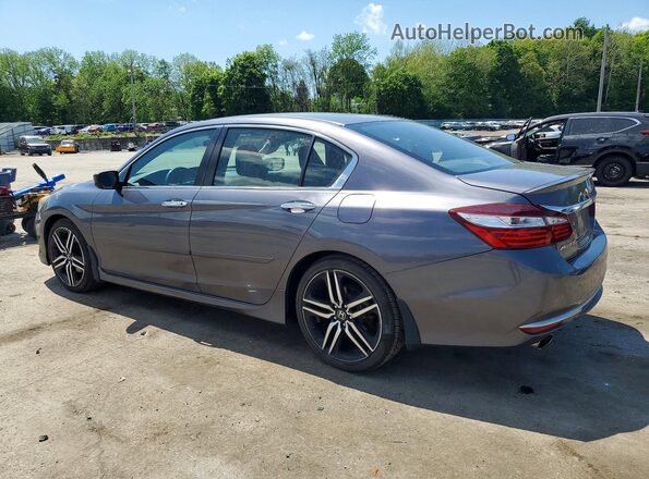 1HGCR2F18HA222601 2017 HONDA ACCORD Серый Задняя левая четверть