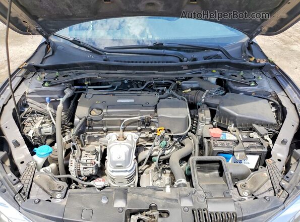 1HGCR2F18HA222601 2017 HONDA ACCORD Серый Вид задней части салона