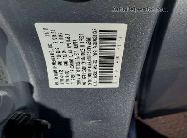 1HGCR2F34HA025233 2017 HONDA ACCORD Gray Engine compartment view