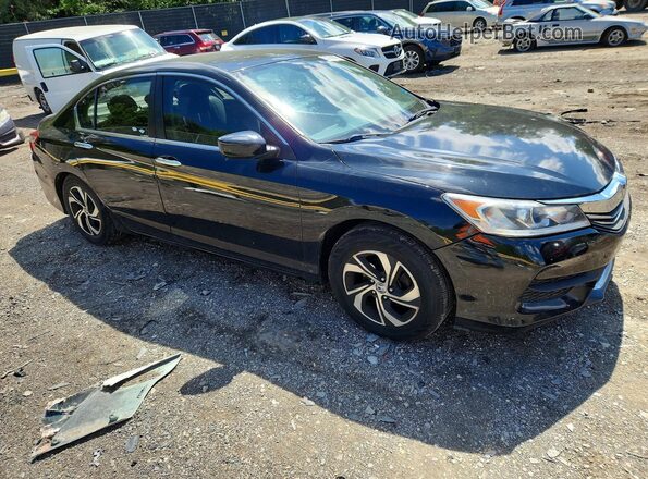 1HGCR2F35HA181927 2017 HONDA ACCORD Черный Передняя правая четверть