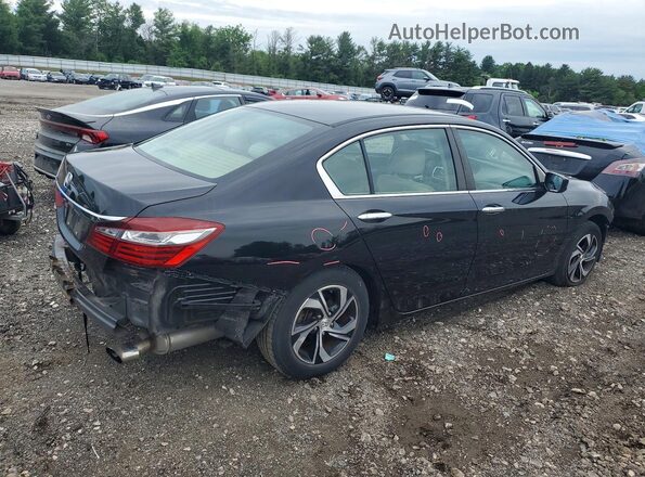 1HGCR2F36GA039617 2016 HONDA ACCORD Black Tył prawy