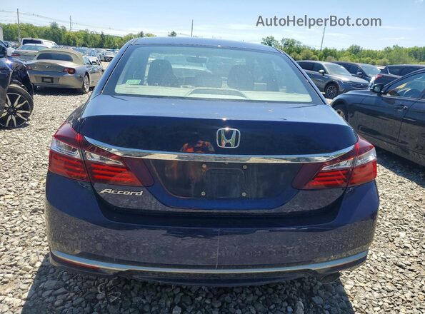 1HGCR2F36GA135926 2016 HONDA ACCORD Blue უკანა ხედი