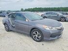 2016 Honda Accord Lx Gray vin: 1HGCR2F36GA144447