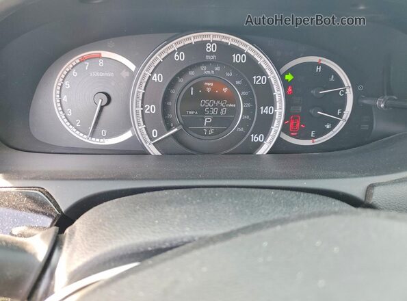 1HGCR2F37GA046947 2016 HONDA ACCORD Gray Instrument cluster view