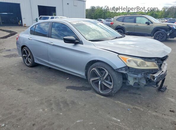 1HGCR2F38GA048982 2016 HONDA ACCORD Silver Przód prawy