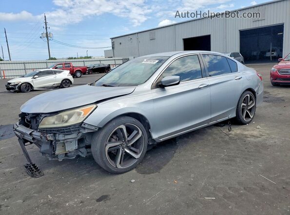 1HGCR2F38GA048982 2016 HONDA ACCORD Silver Przód lewy