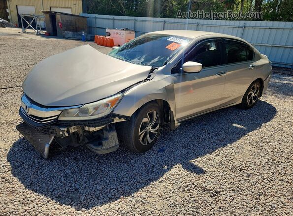 1HGCR2F39GA054130 2016 HONDA ACCORD Золотой Передняя левая четверть