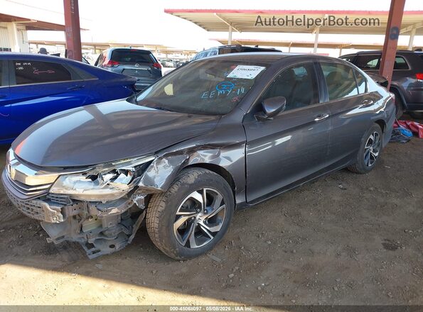 1HGCR2F39GA192511 2016 HONDA ACCORD Gray წინა მარცხენა ხედი სამი მეოთხედიდან