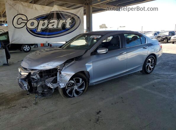 1HGCR2F39HA040407 2017 HONDA ACCORD Silver Front left