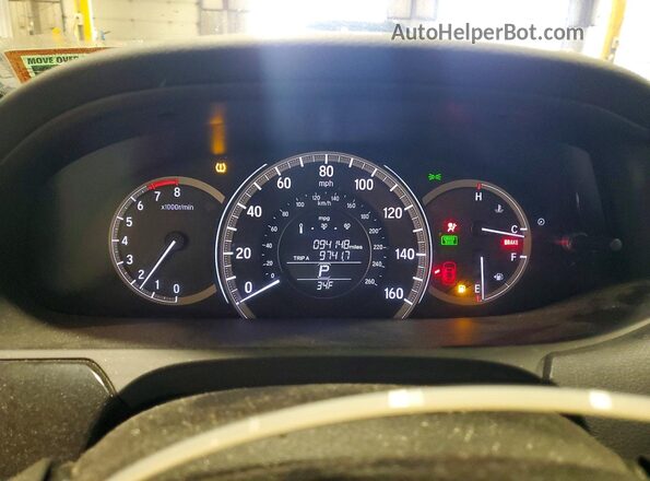 1HGCR2F3XHA117771 2017 HONDA ACCORD Blue Widok zestawu wskaźników