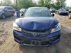 2017 Honda Accord Lx Синий vin: 1HGCR2F3XHA209947