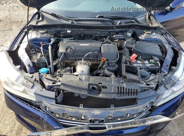 1HGCR2F3XHA209947 2017 HONDA ACCORD Синий Вид задней части салона
