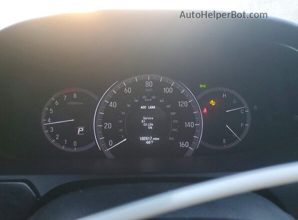 1HGCR2F40GA227638 2016 HONDA ACCORD Black Widok zestawu wskaźników