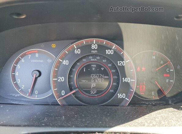 1HGCR2F48HA075593 2017 HONDA ACCORD Серый Вид щитка приборов