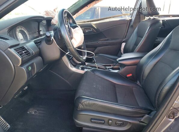 1HGCR2F51HA301062 2017 HONDA ACCORD Gray Widok wnętrza z przodu