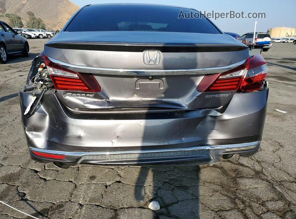 1HGCR2F52GA193517 2016 HONDA ACCORD Gray Widok z tyłu