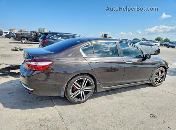 1HGCR2F54HA132011 2017 HONDA ACCORD Черный Задняя правая четверть