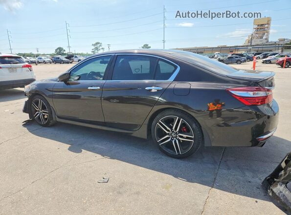 1HGCR2F54HA132011 2017 HONDA ACCORD Черный Задняя левая четверть