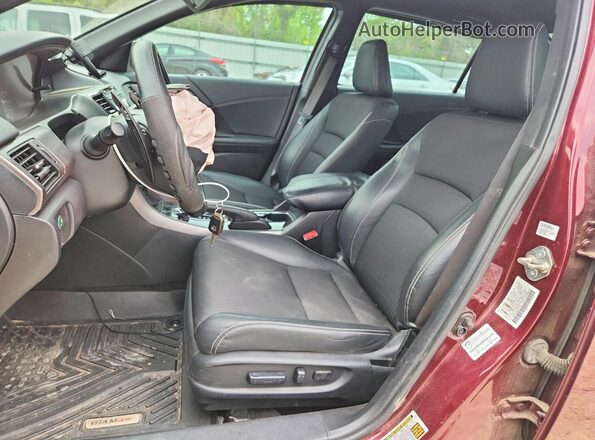 1HGCR2F55HA041622 2017 HONDA ACCORD Burgundy Widok wnętrza z przodu