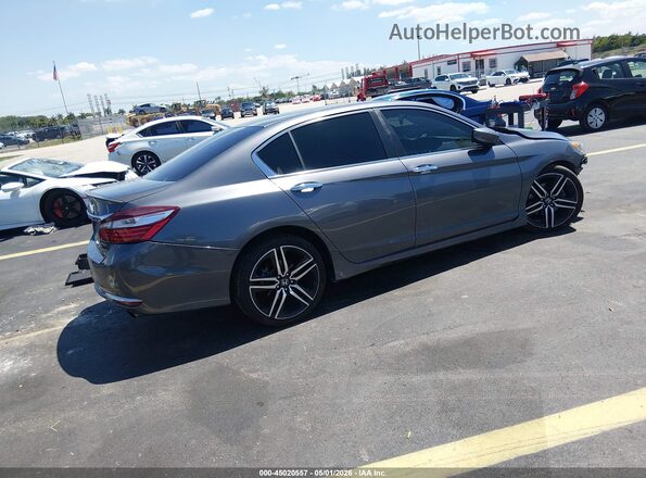 1HGCR2F55HA159413 2017 HONDA ACCORD Серый Задняя правая четверть