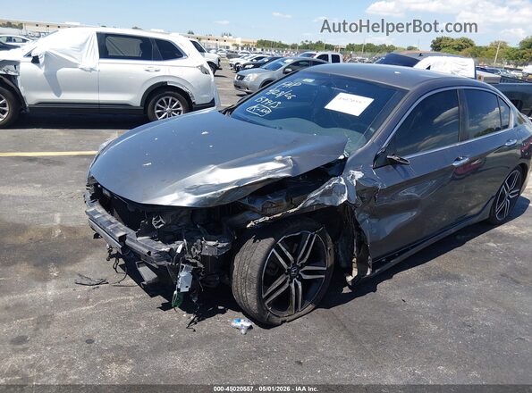 1HGCR2F55HA159413 2017 HONDA ACCORD Серый Вид спереди