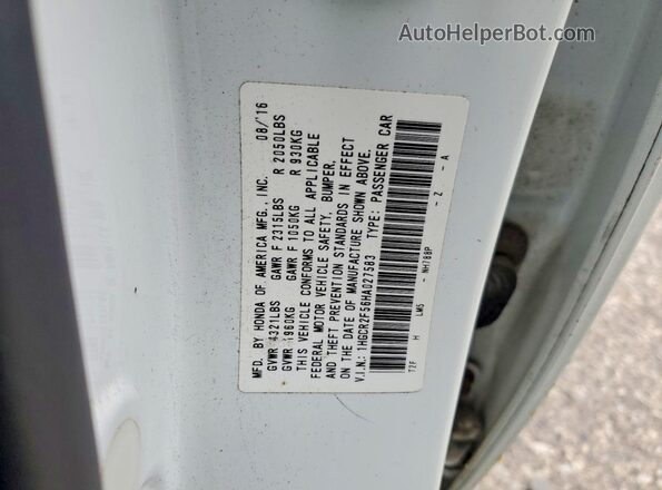 1HGCR2F56HA027583 2017 HONDA ACCORD White ძრავის განყოფილების ხედი