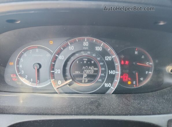 1HGCR2F57HA016690 2017 HONDA ACCORD Синий Вид щитка приборов
