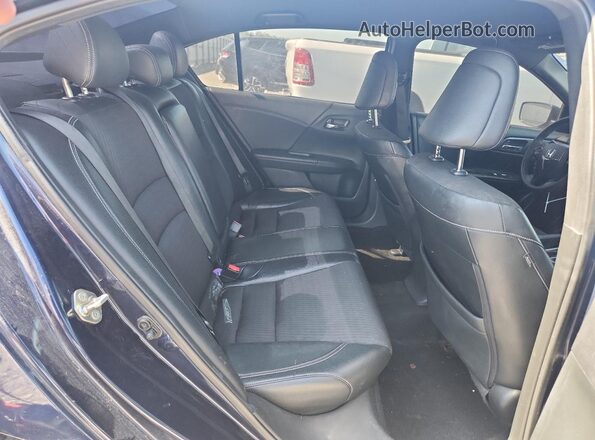 1HGCR2F57HA016690 2017 HONDA ACCORD Синий Вид задних сидений