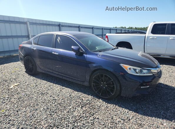 1HGCR2F57HA016690 2017 HONDA ACCORD Синий 