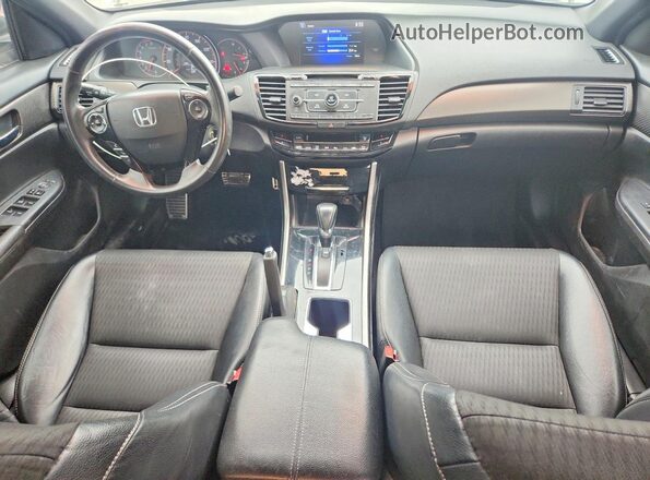 1HGCR2F57HA100573 2017 HONDA ACCORD Белый Вид панели приборов