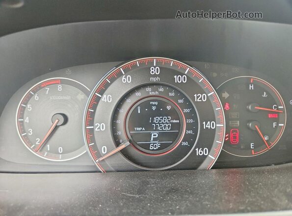 1HGCR2F57HA100573 2017 HONDA ACCORD Белый Вид щитка приборов