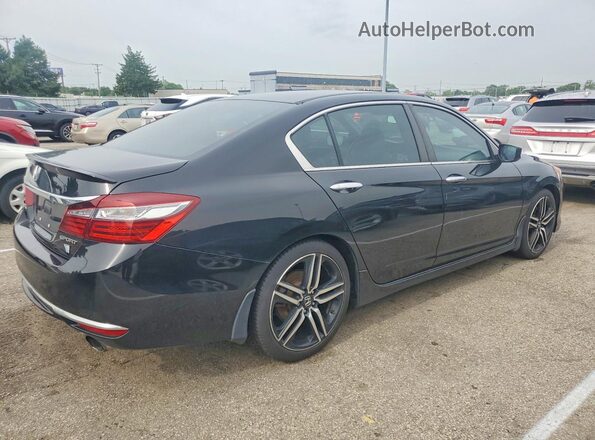 1HGCR2F58GA093373 2016 HONDA ACCORD Black უკანა მარჯვენა