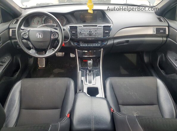 1HGCR2F58GA093373 2016 HONDA ACCORD Black წინა პანელის ხედი