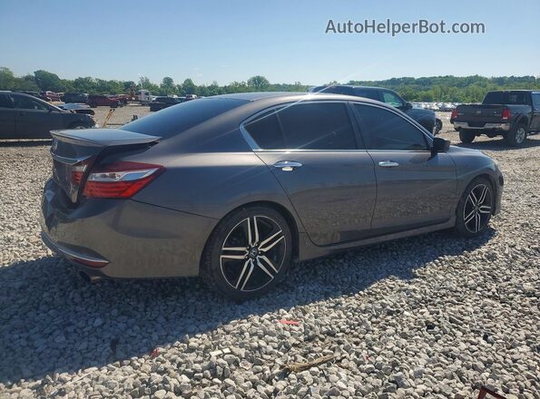 1HGCR2F59HA012804 2017 HONDA ACCORD Серый Задняя правая четверть