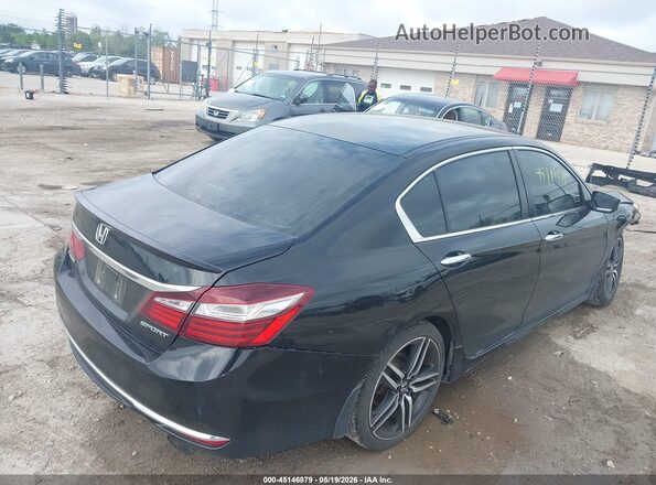 1HGCR2F63GA059950 2016 HONDA ACCORD Black Задня права чверть