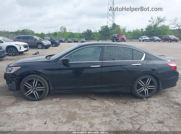 1HGCR2F63GA059950 2016 HONDA ACCORD Black Панорамний вид салону 360°