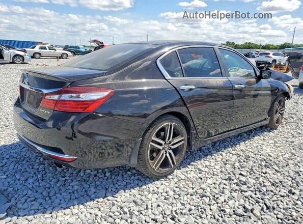 1HGCR2F66HA116790 2017 HONDA ACCORD Black Trasero derecho