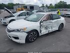 2016 Honda Accord Ex White vin: 1HGCR2F71GA008679