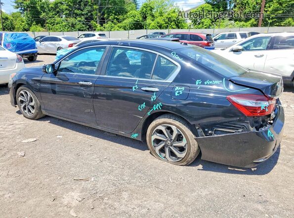 1HGCR2F72GA161796 2016 HONDA ACCORD Black Tył lewy