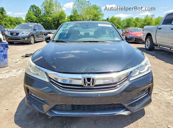 1HGCR2F72GA161796 2016 HONDA ACCORD Black Widok z przodu