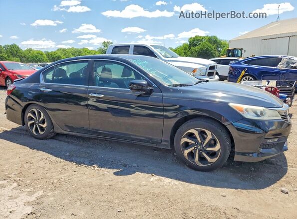 1HGCR2F72GA161796 2016 HONDA ACCORD Black Przód prawy