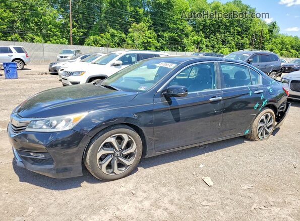 1HGCR2F72GA161796 2016 HONDA ACCORD Black Przód lewy