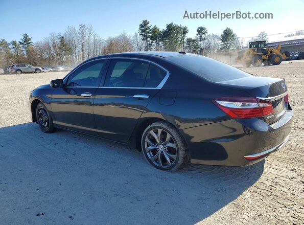 1HGCR2F73GA021692 2016 HONDA ACCORD Черный Задняя левая четверть