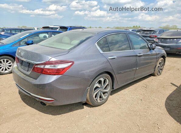 1HGCR2F75GA045850 2016 HONDA ACCORD Серый Задняя правая четверть