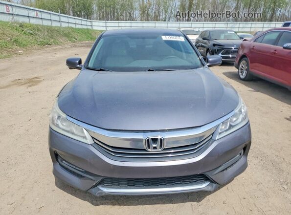 1HGCR2F76GA091025 2016 HONDA ACCORD Gray Դիմացի տեսք