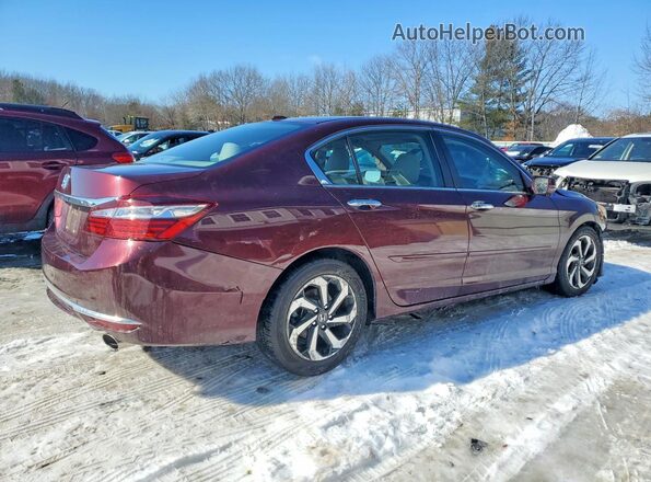 1HGCR2F77GA004541 2016 HONDA ACCORD Бордовый Задняя правая четверть