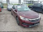 2016 Honda Accord Ex Maroon vin: 1HGCR2F77GA201743