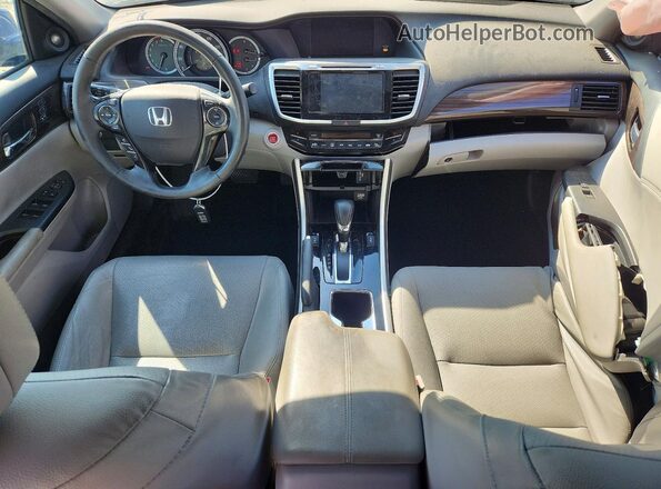 1HGCR2F85HA094010 2017 HONDA ACCORD Blue Widok deski rozdzielczej