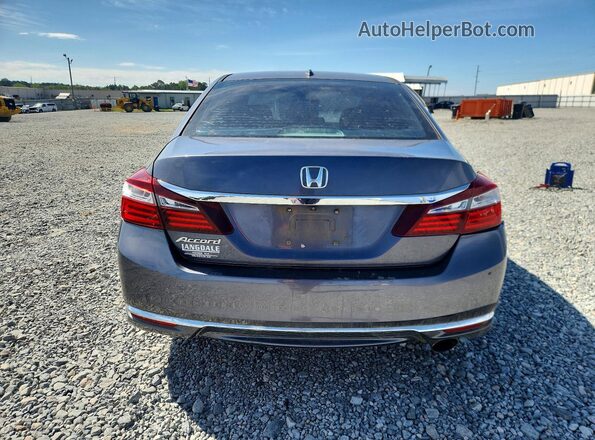 1HGCR2F87GA021963 2016 HONDA ACCORD Gray Rear view